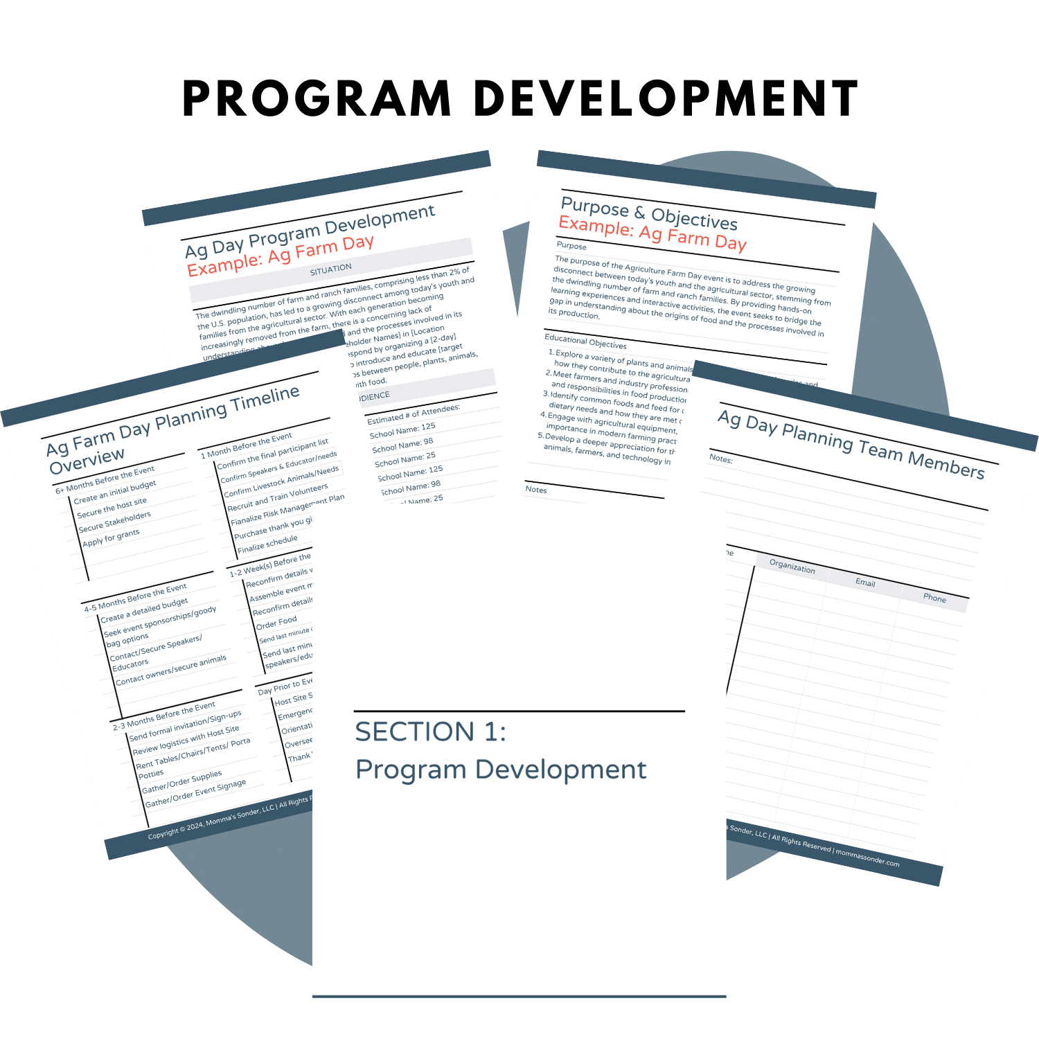 Ag Education Farm Field Days Development Planner