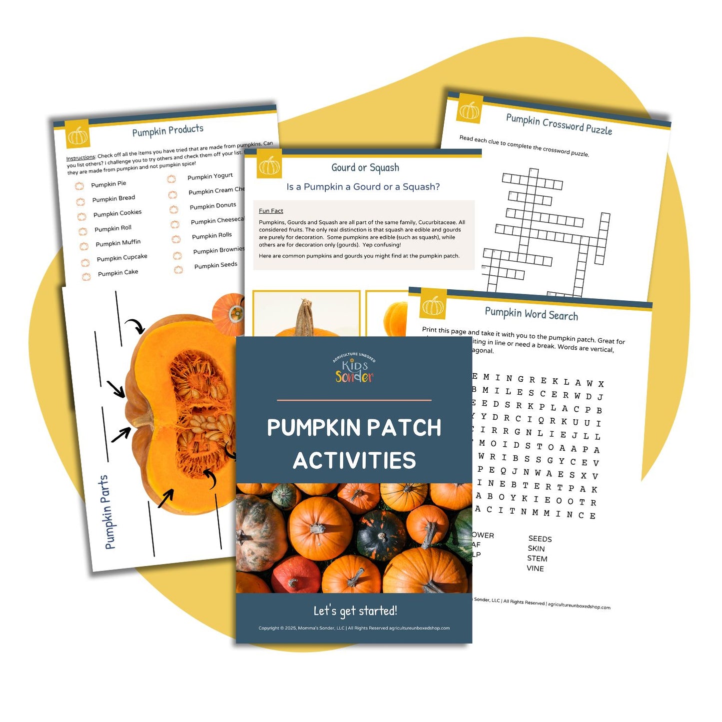Pumpkin Patch Activity Pack (Printable PDF)