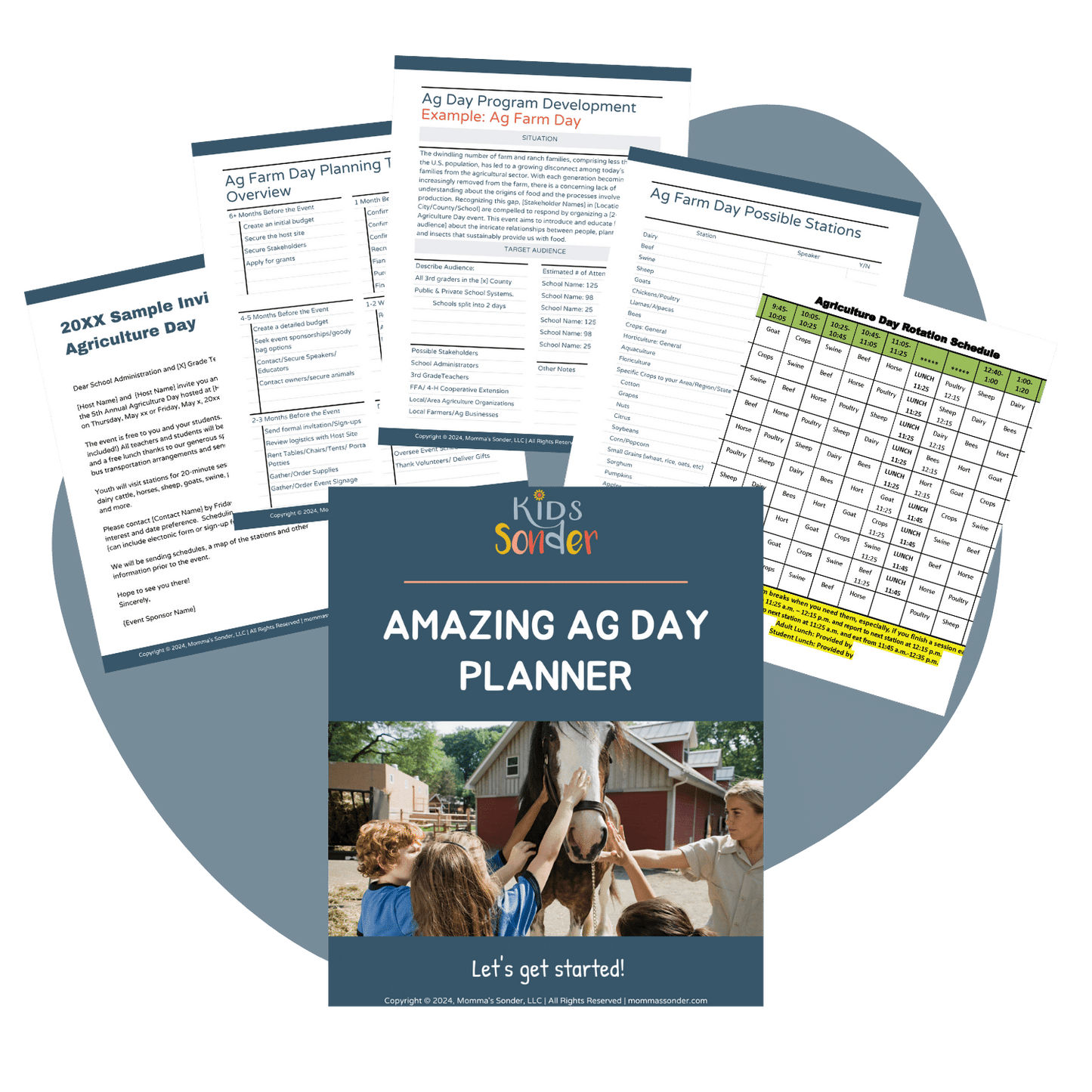 Agriculture Education Farm Day Planner