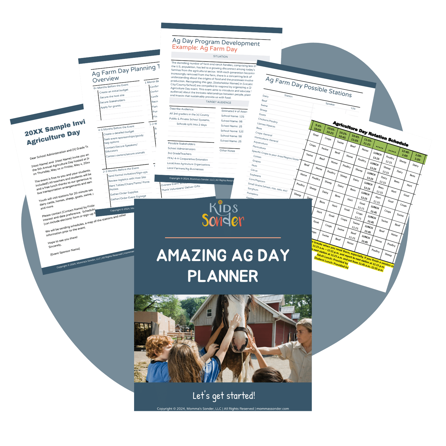 Agriculture Education Farm Day Planner