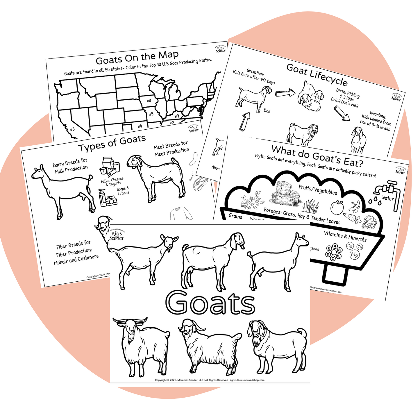 Goat coloring pages