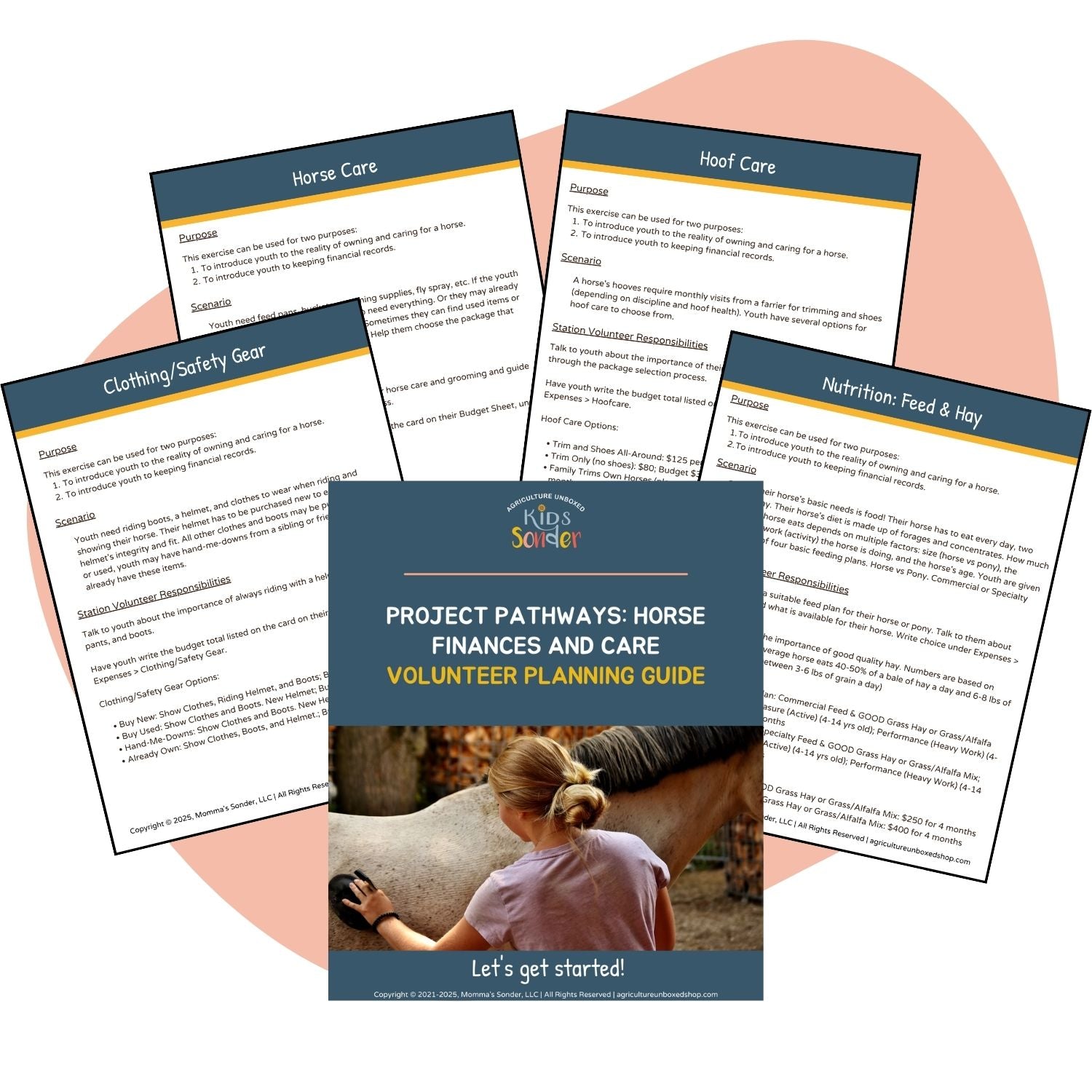 horse finance and care activity volunteer guide