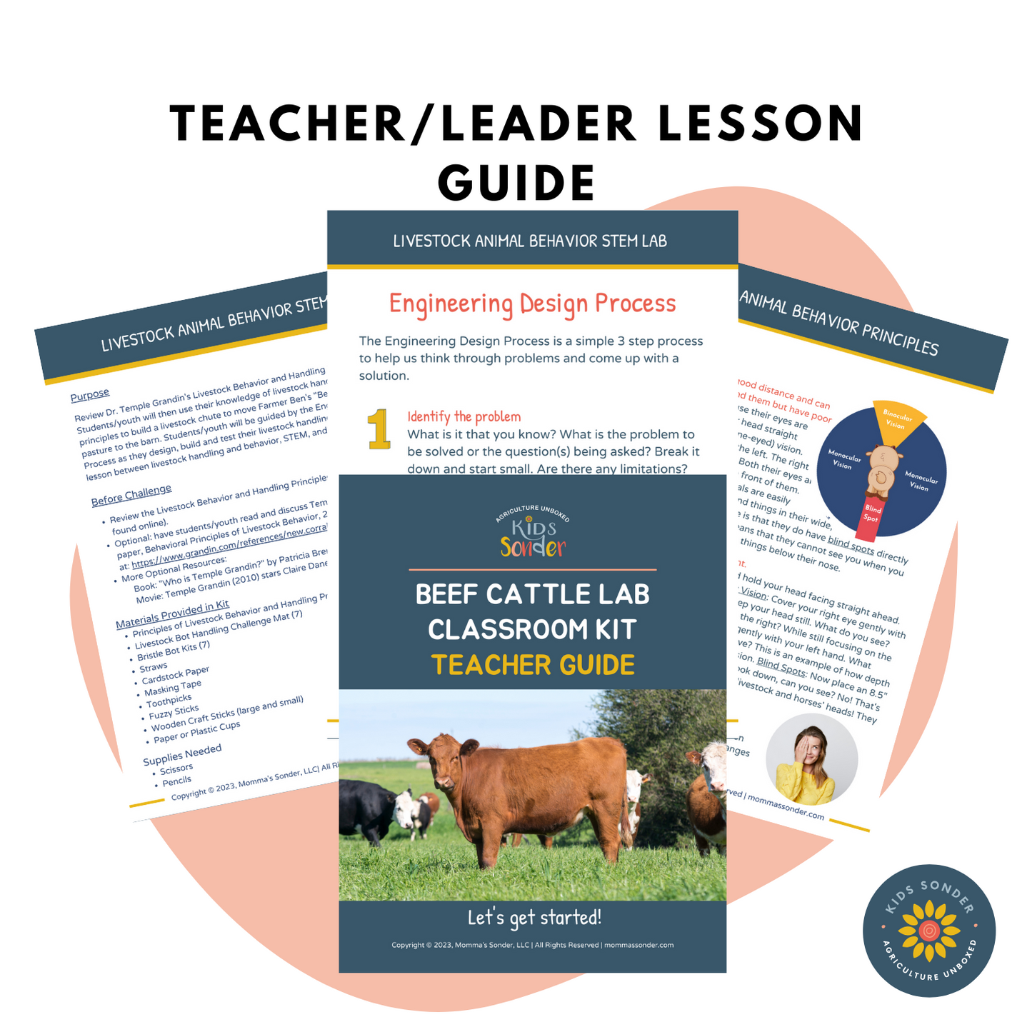 Beef Cattle Classroom/Club/Group Printed Curriculum: Livestock Behavior and Handling