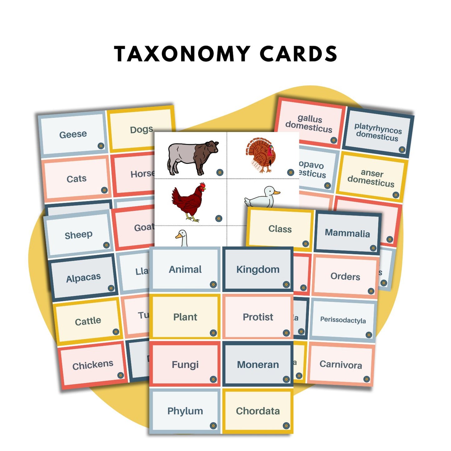 Farm Animal Taxonomy (Classification) Unit Study Printable