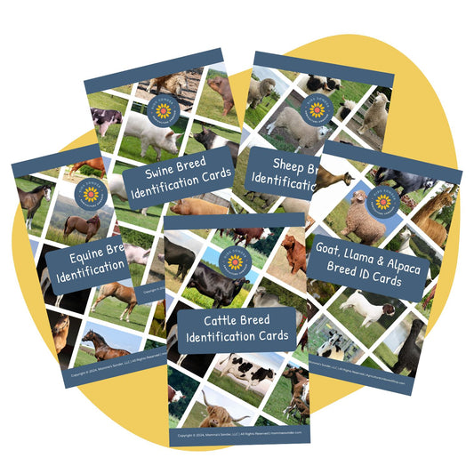 sheep swine goat llama alpaca horse cattle breed identification flashcards