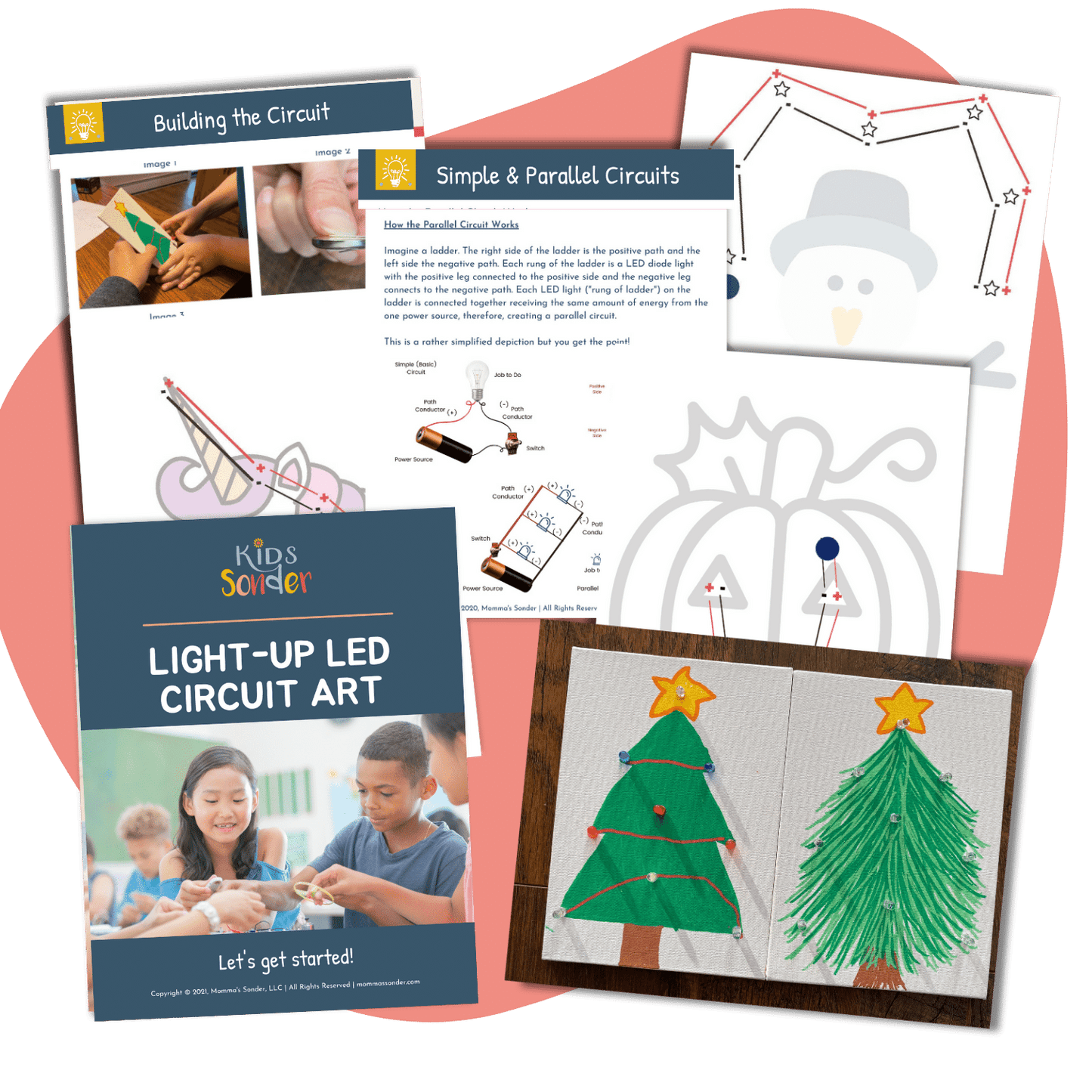 pages from LED Electric Circuit Art Project and Lesson Guide