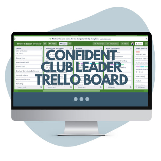 Trello Board Template: The Confident Club Leader Planner