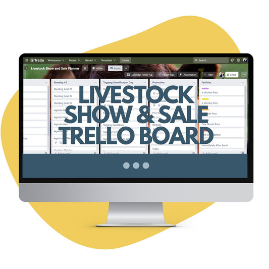Trello Board Template: Livestock Show and/or Show Planner